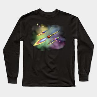 Rockets in Space Long Sleeve T-Shirt